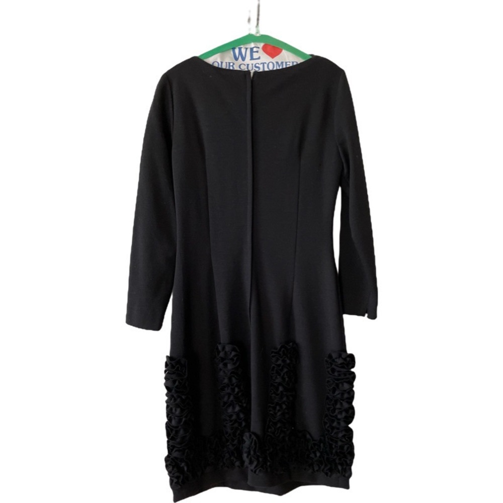 Vintage wool LBD W/ruffles